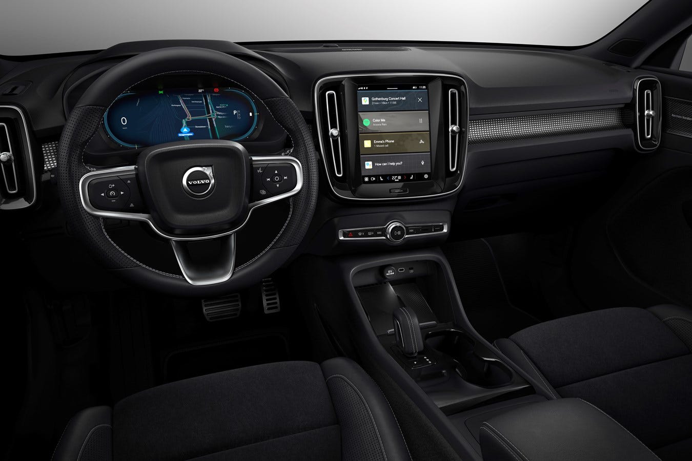 Fully electric Volvo XC40 introduces brand new infotainment system
