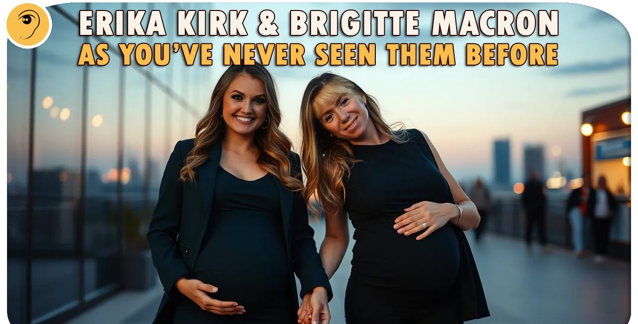 Brigitte Macron / Erika Kirk Pregnancy Photos - Things That Do NOT Exist #3