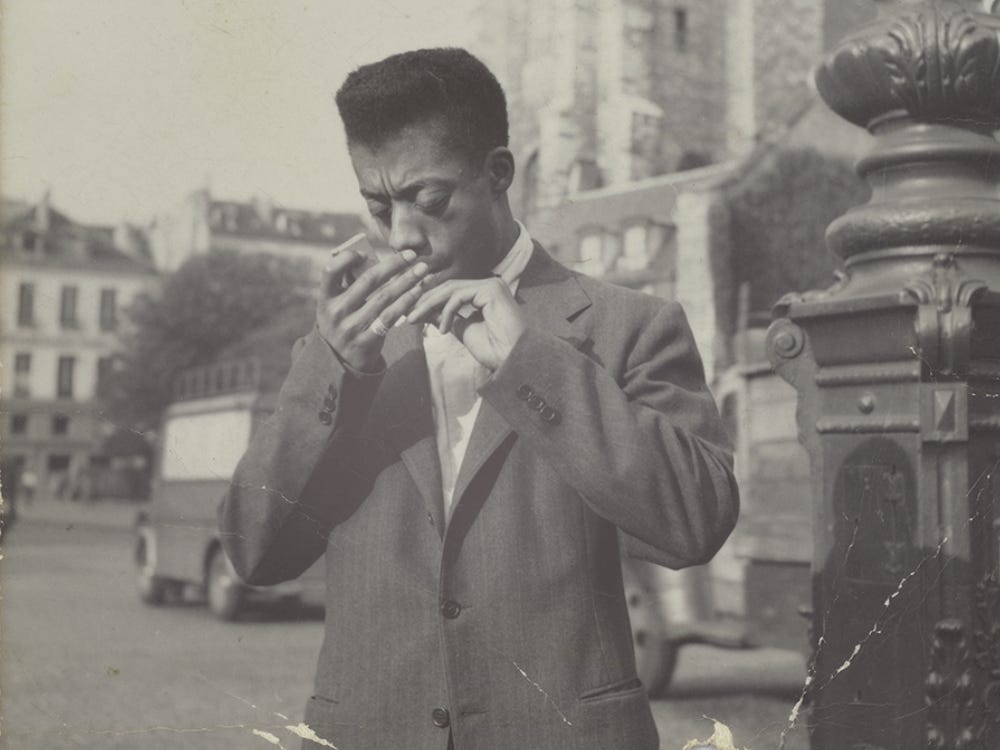 James Baldwin. Photograph by Carrie Lee. National Museum of African American History and Culture, James A. Baldwin Collection.
