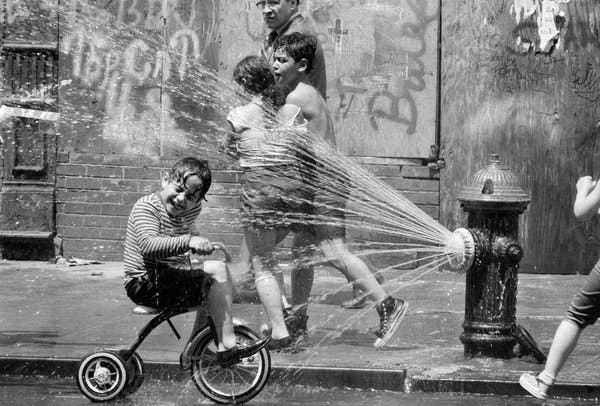 If you can’t take the heat, open a hydrant in Hell’s Kitchen, at 48th Street and Ninth Avenue. July 2, 1972. If you can’t take the heat, open a hydrant in Hell’s Kitchen, at 48th Street and Ninth Avenue. July 2, 1972.