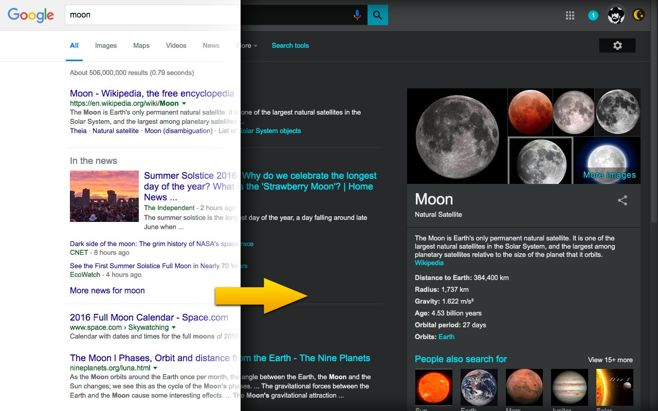 Google Black Mode