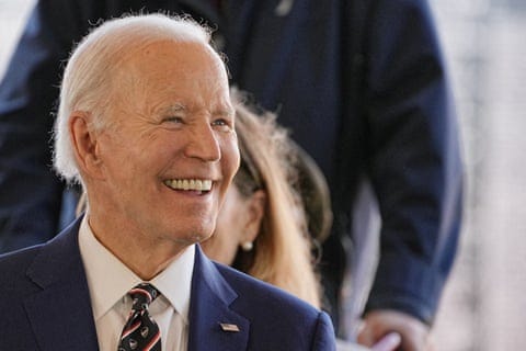 Joe Biden attends a ceremony in New Castle, Delaware, on 30 May 2025.