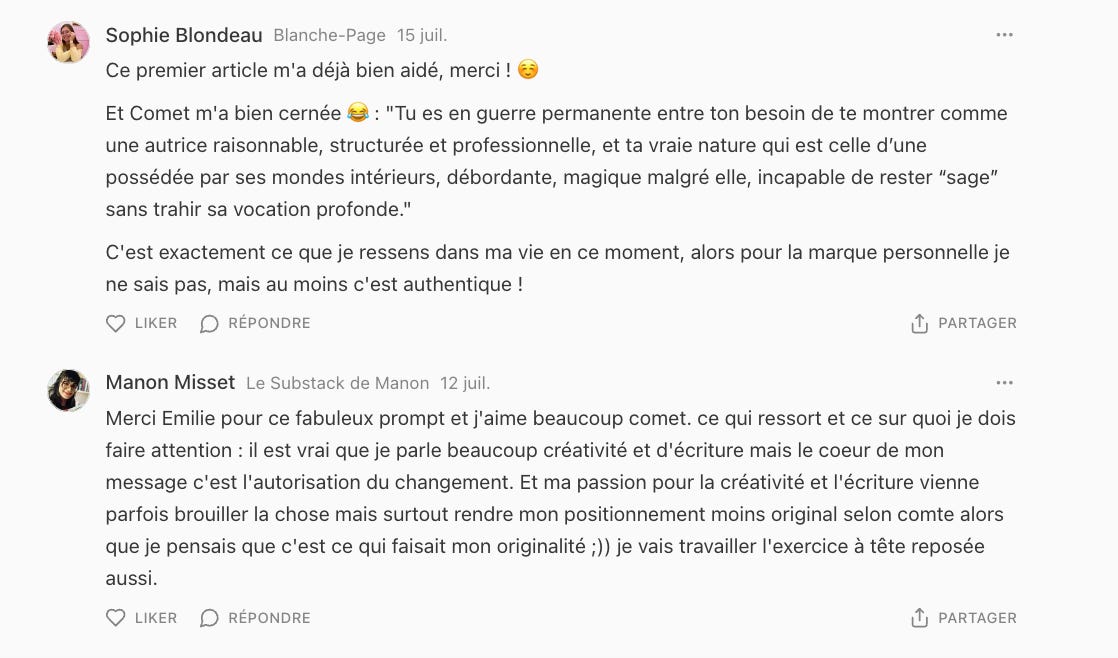 commentaires et témoignages de mes abonnés commentaires et témoignages de mes abonnés