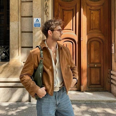 Suede jacket trend