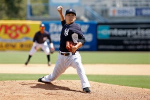 Masahiro Tanaka Pitches in Simulated Game Masahiro Tanaka Pitches in Simulated Game