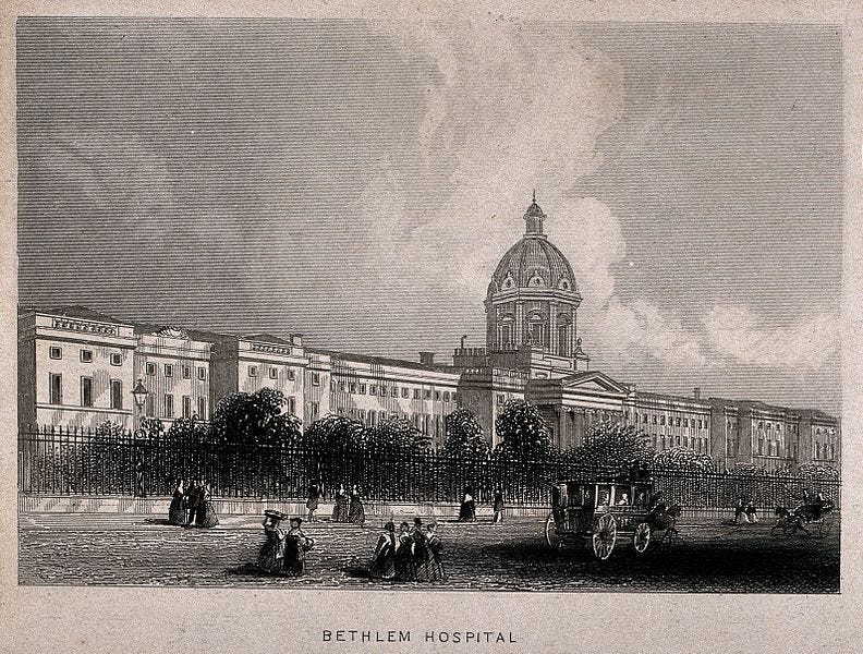 File:The Hospital of Bethlem (Bedlam), St. George's Fields, Lambe Wellcome V0013736.jpg File:The Hospital of Bethlem (Bedlam), St. George's Fields, Lambe Wellcome V0013736.jpg
