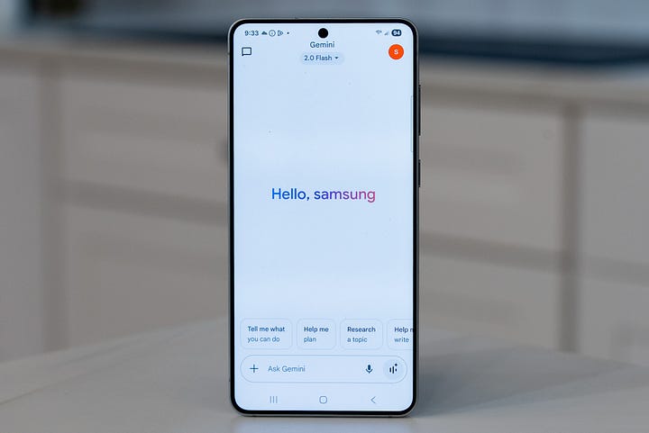 Samsung Galaxy S25 Edge AI software