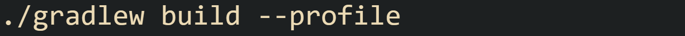 ./gradlew build --profile