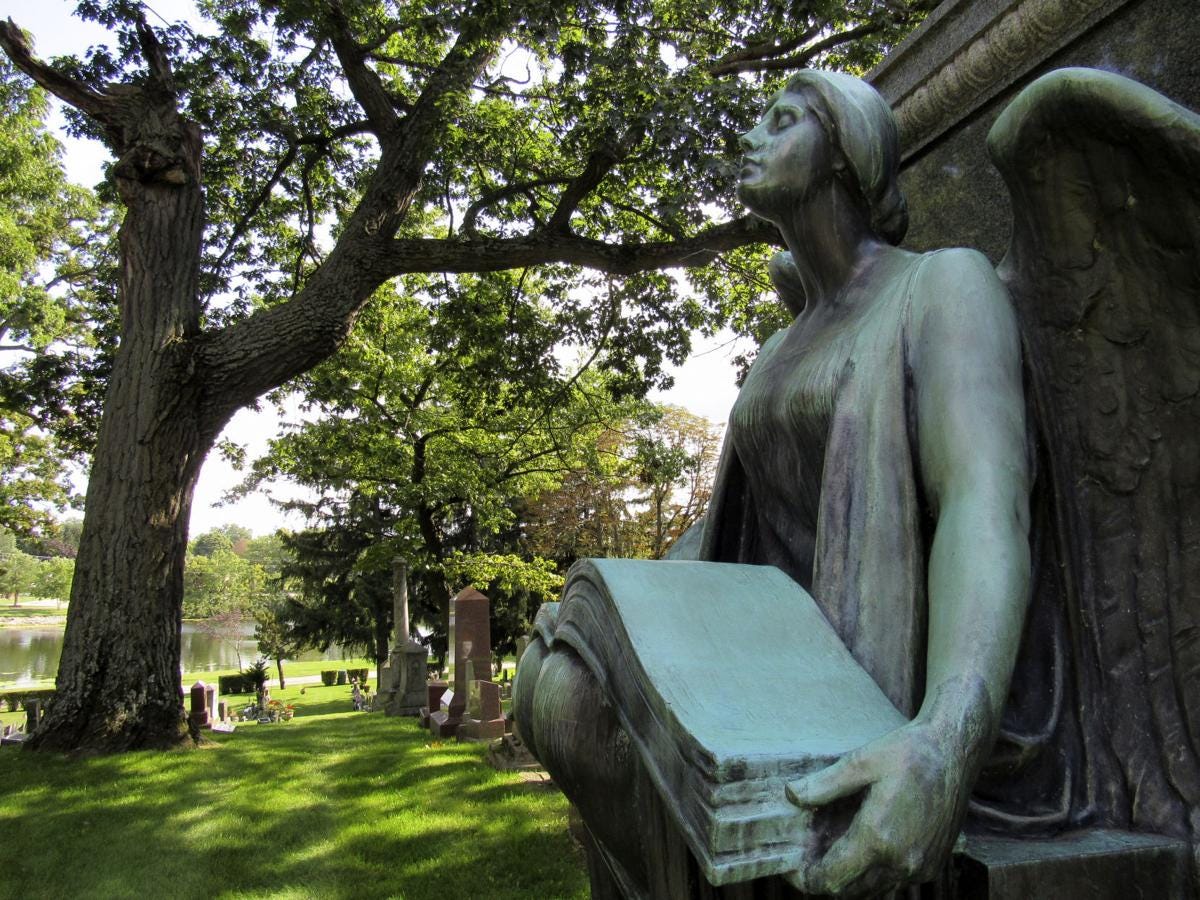 Waupun to celebrate first sculpture: Recording Angel to turn 100 next year
