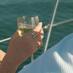 When you remember me, picture me drinking white wine in the sun 
