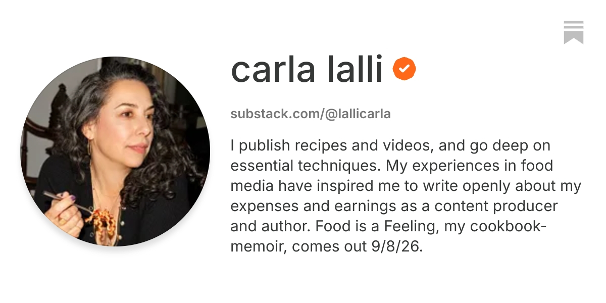 carla lalli | Substack