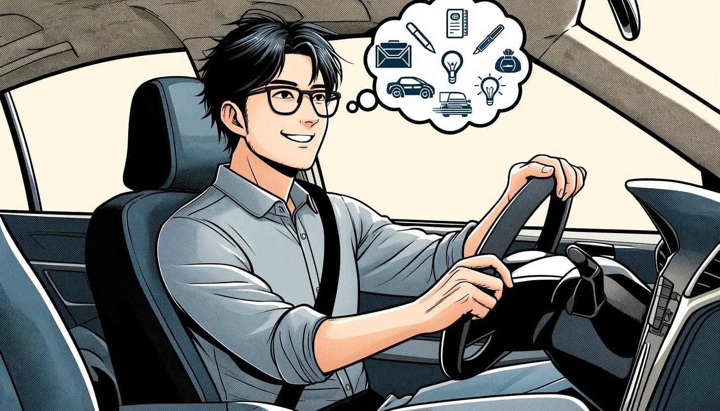 通勤做什麼？在握著方向盤的時候也能「閱讀」與「創作」！