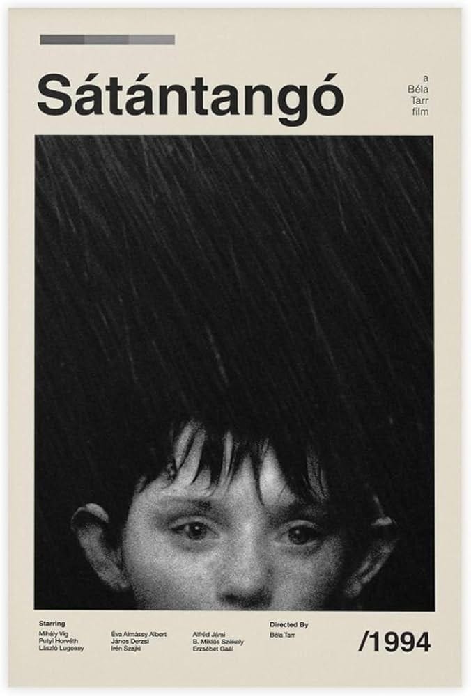 Movie Posters Satantango Poster Canvas Poster Wall Art Decor Print Picture  Paintings for Living Room Bedroom Decoration Unframe: 24x36inch(60x90cm)