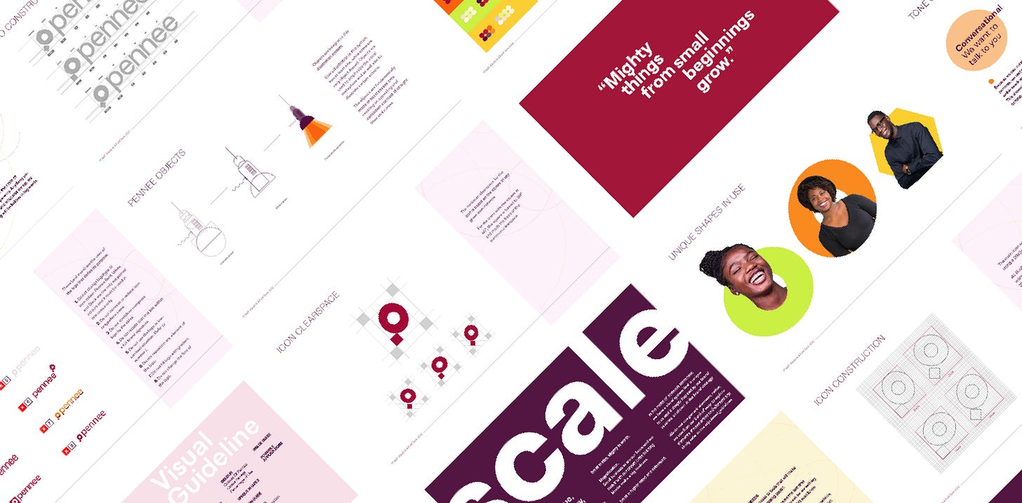 Brand design for Pennee by Fourthcanvas