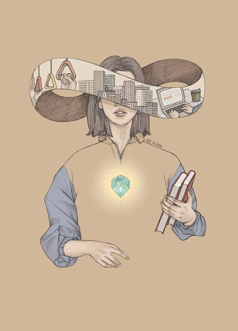 May be an illustration of poster and text that says 'HEOJISEON HEO 5 SEON'