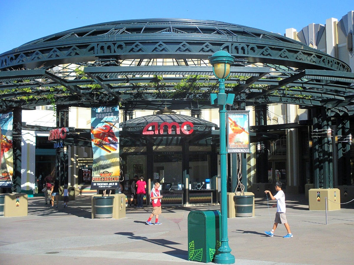 An AMC theater at Downtown Disney in Orlando, now Disney Springs. Image: Patrick Pelletier via Wikimedia Commons