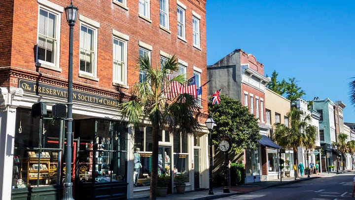 New Orleans Magazine Street and Charleston's King Street