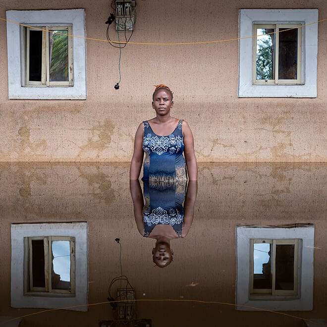 Joy Christian, Otuoke, Nigeria, from the series ‘Submerged Portraits’ by Gideon Mendel, November 2022