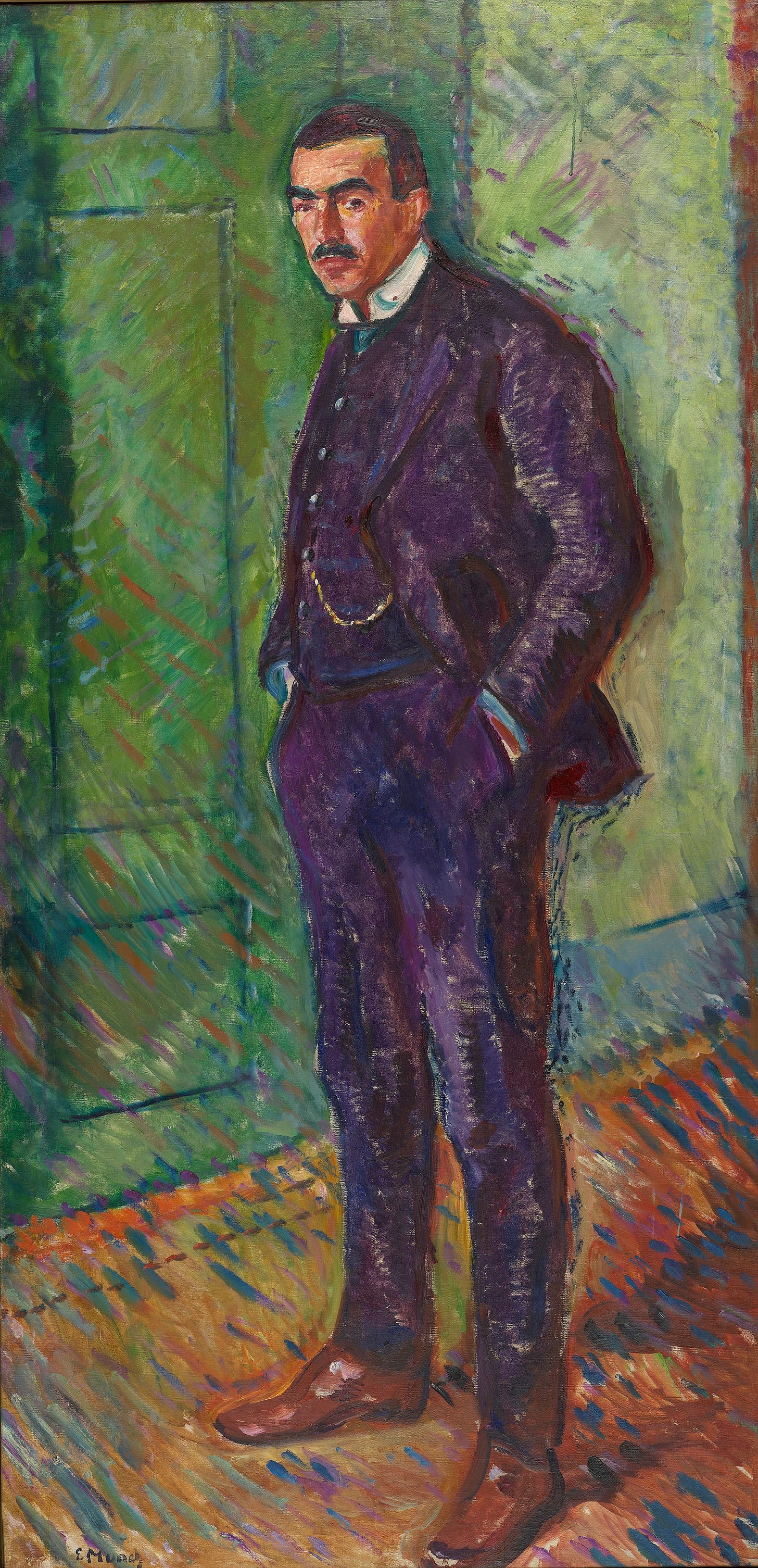 Jappe Nilssen, Edvard Munch, 1909. Oil on canvas © Munchmuseet. Photo: Munchmuseet / Juri Kobayashi
