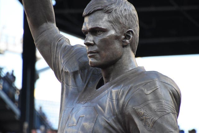r/Patriots - A close up of the Brady statue