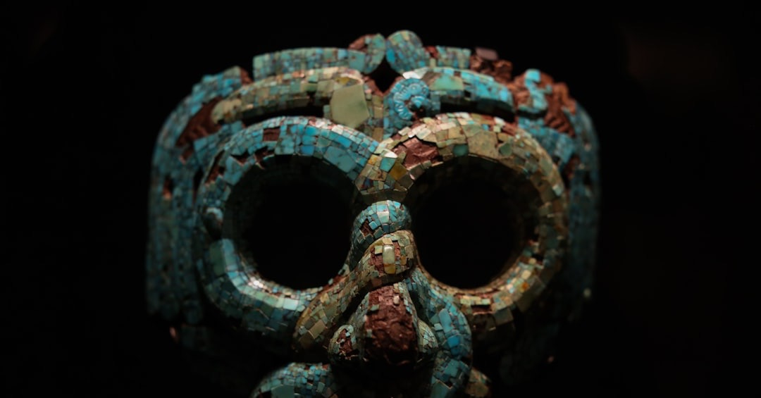 close-up photography of multicolored mask