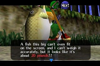 Ocarina of Time tips and tricks - Fishing pond tips - Zelda's Palace