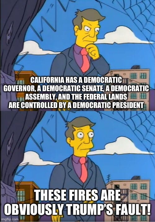 Is there no end to his evil? #memes #meme #memesdaily #politics #politicalmemes #politicsmemes #Ca #california #wildfires #gavinnewsom #karenbass #la #losa