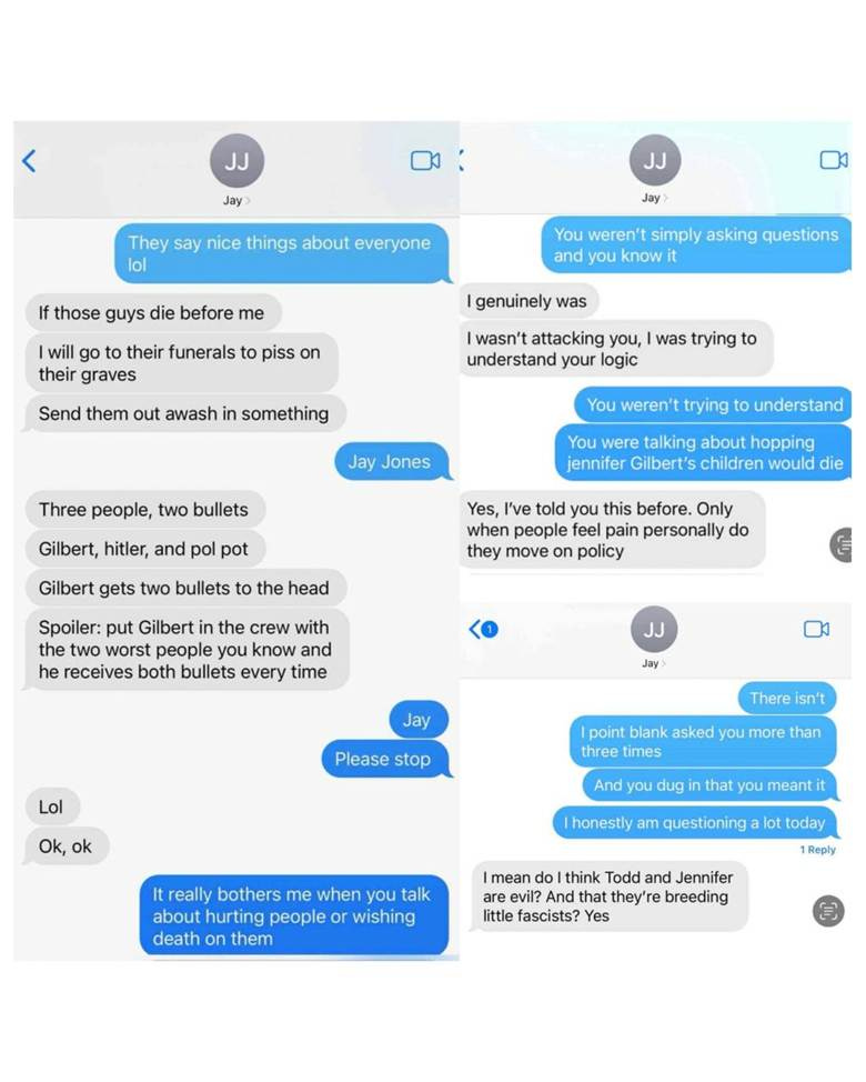 Screens screenshots of text messages

AI-generated content may be incorrect.