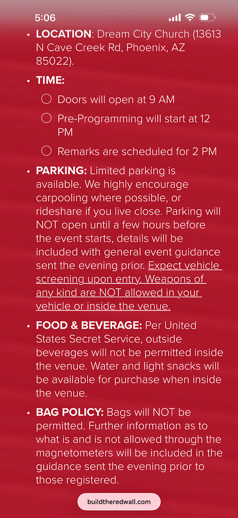 Build the Red Wall event email