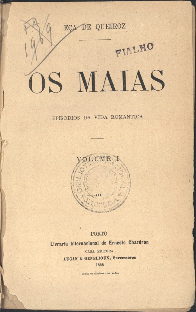 Os Maias: edição crítica (1) | Eça de Queirós