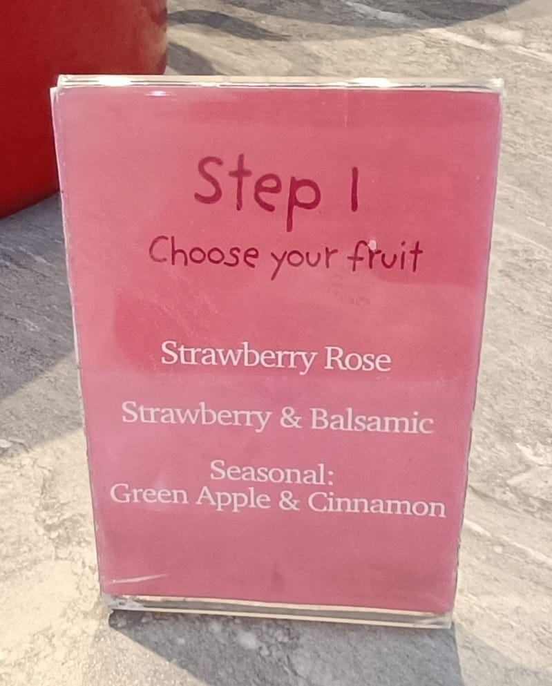 Berry Mama Step 1 Sign with Compote options