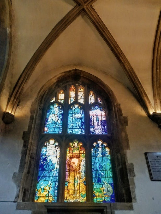 A stained glass window in a church
AI-generated content may be incorrect. A stained glass window in a church
AI-generated content may be incorrect.