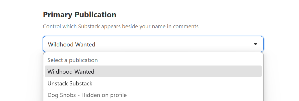 How To Feature Your Preferred Substack When You Have More Than One
