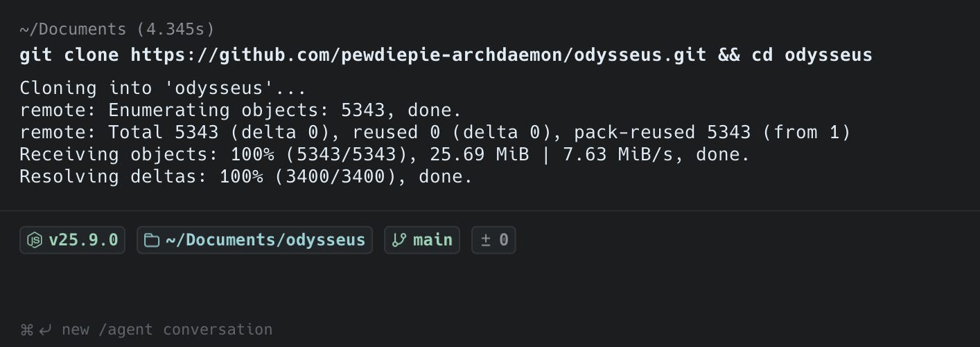 Cloning the repo Cloning the repo