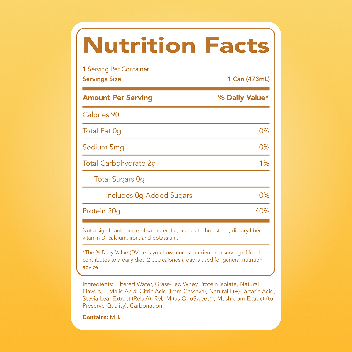 Clear Protein Soda: Frosted Lemonade (12 Pack)