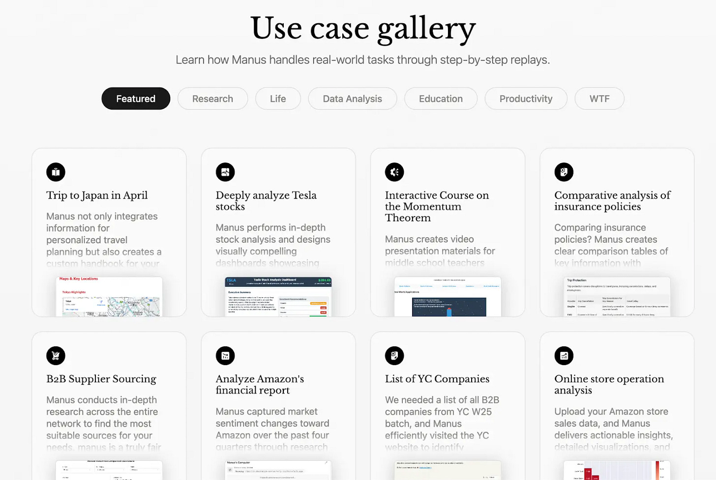 Một số ứng dụng của Manus AI Một số ứng dụng của Manus AI