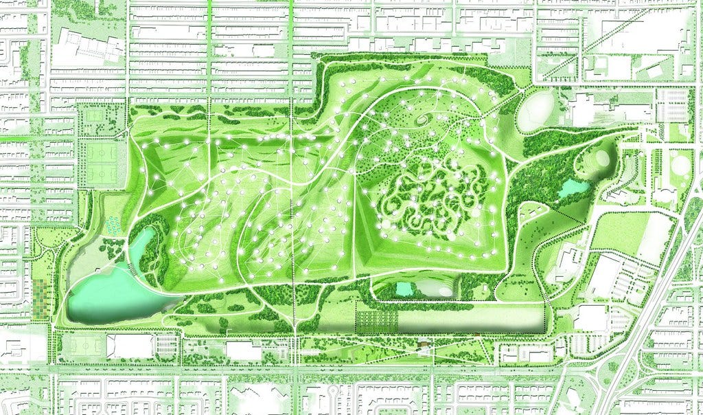 Parc Frederic-Back map