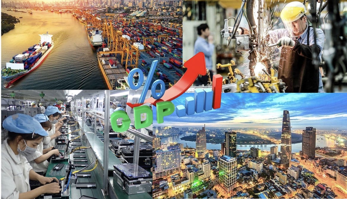 GDP lập đỉnh 15 năm, vì sao mục tiêu tăng trưởng hai con số vẫn thách thức? GDP lập đỉnh 15 năm, vì sao mục tiêu tăng trưởng hai con số vẫn thách thức?