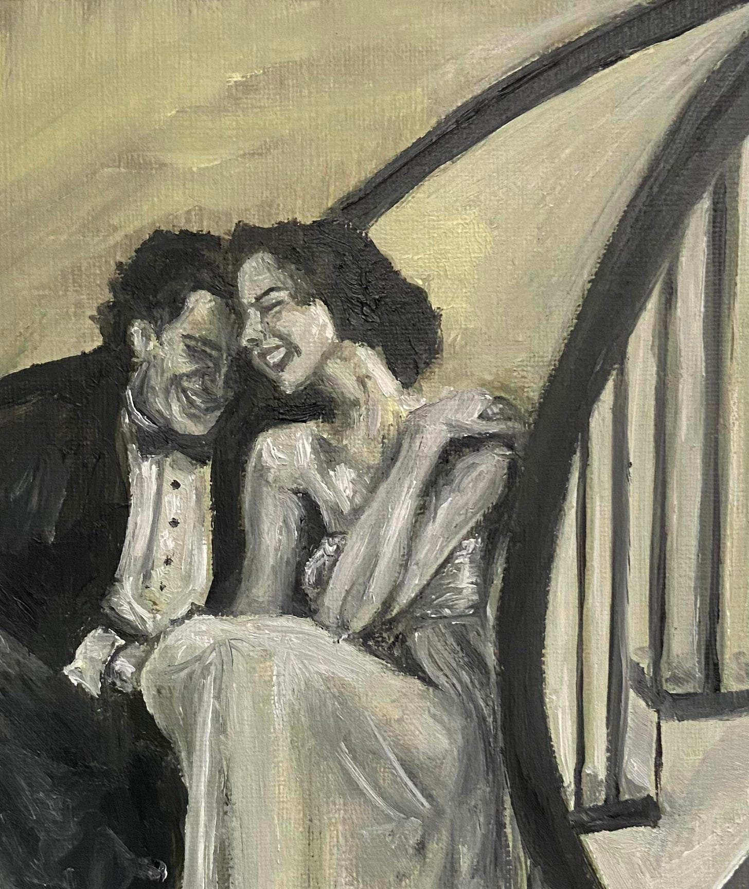 The happy couple🌹 oil painting : r/painting
