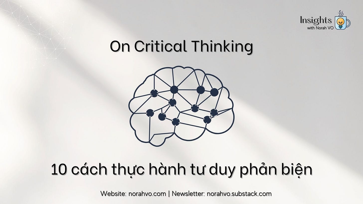 Tư duy phản biện Critical Thinking