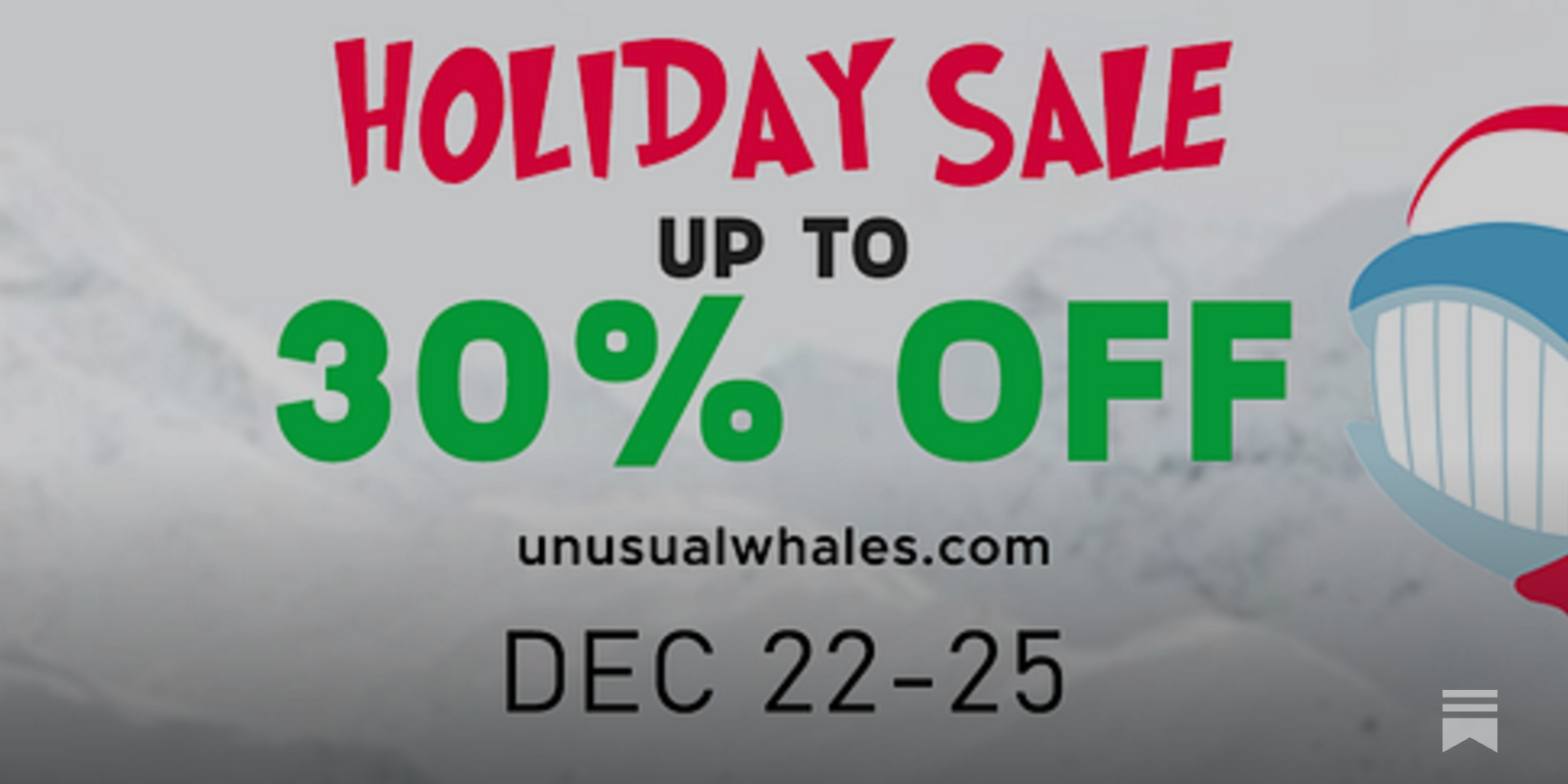 CHRISTMAS SALE + Unusual Whales API! - by Unusual Whales
