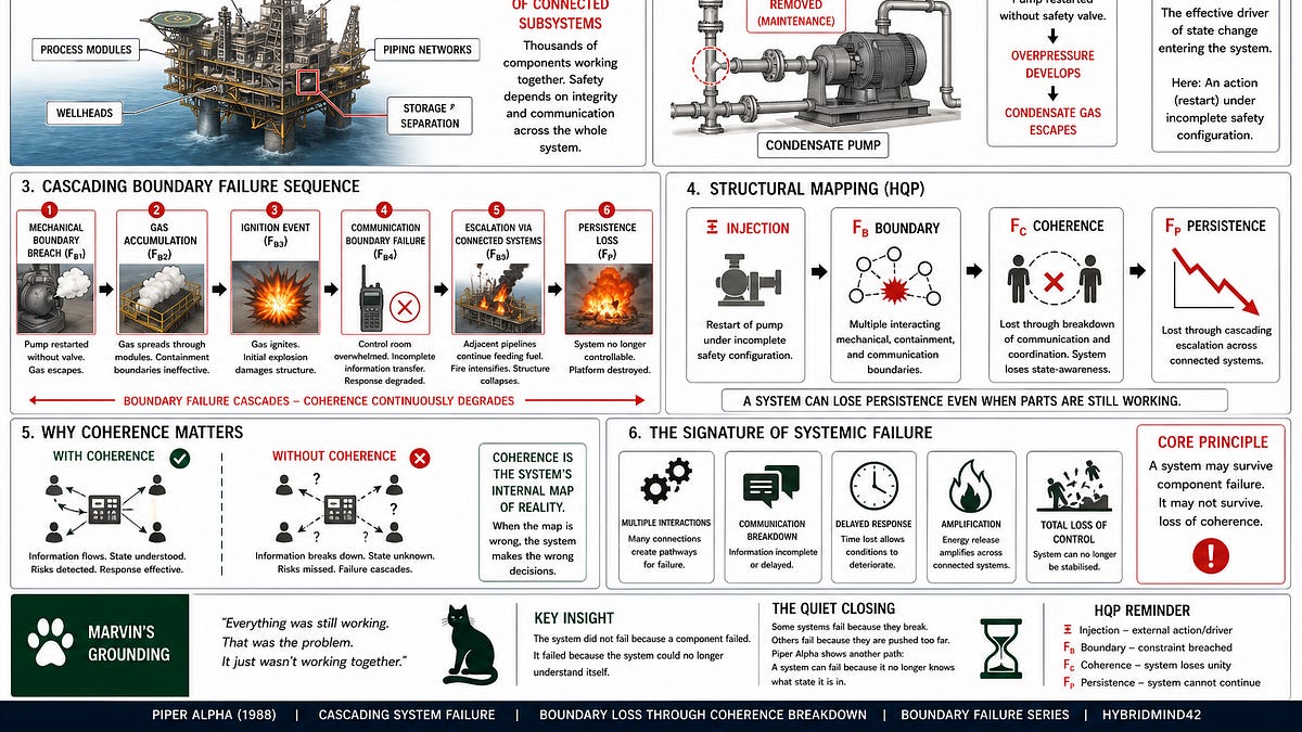 🏛️🔥 Phase 2 — Post 5 — When Systems Lose Coherence — The Piper Alpha Disaster (1988)