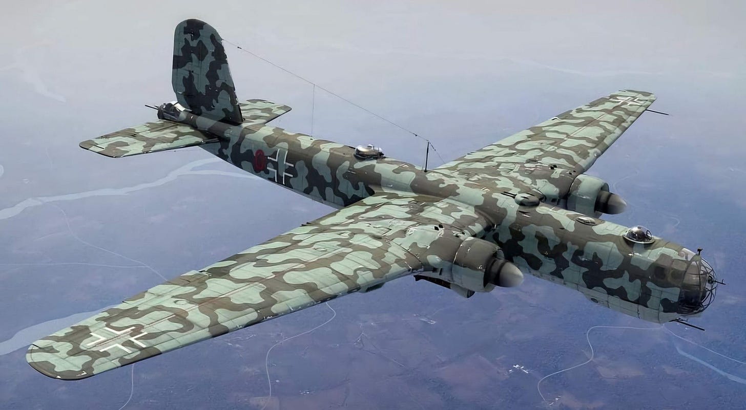 Image of the He 177 bomber plane Image of the He 177 bomber plane