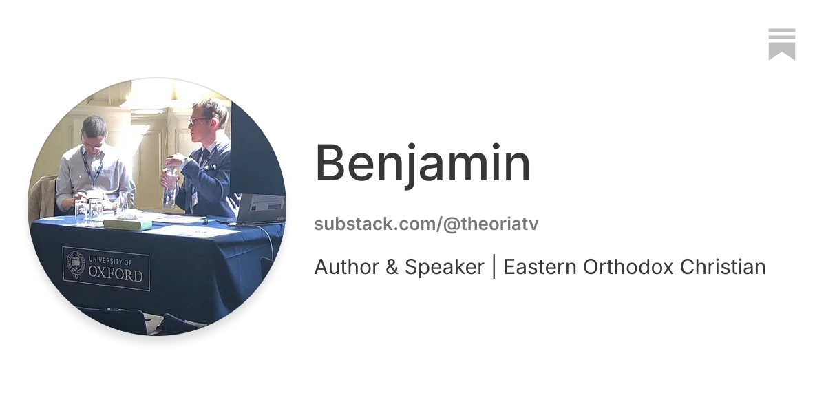 Benjamin | Substack