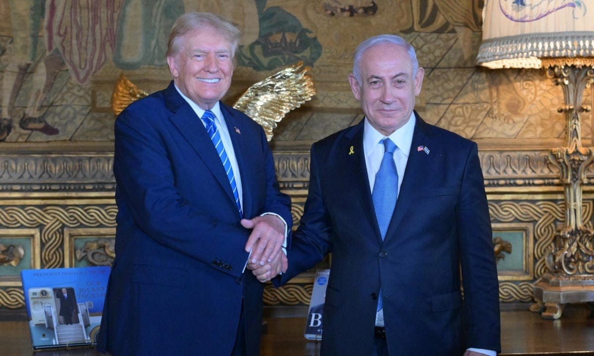 Trump invites Netanyahu to be first foreign leader to visit White House |  Donald Trump | The Guardian