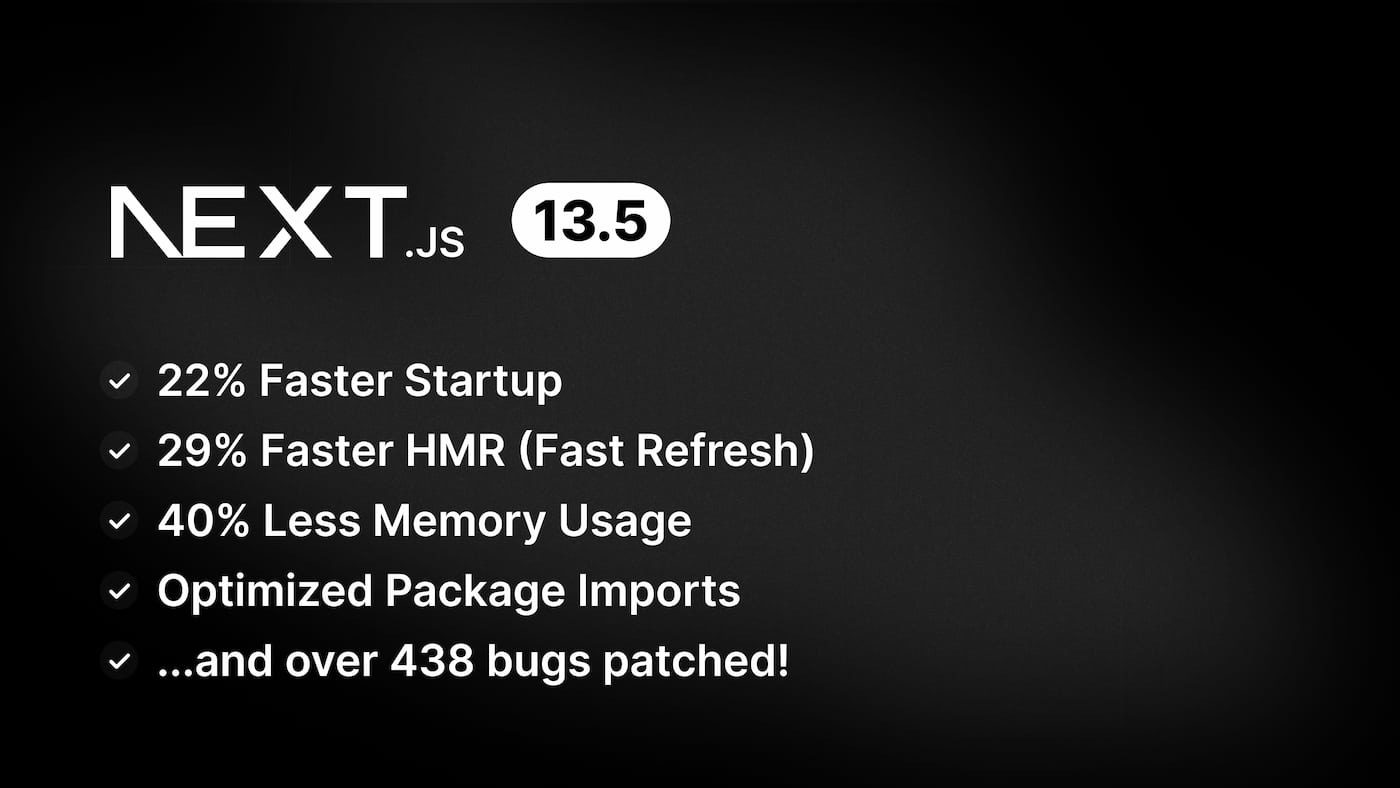 Next.js 13.5 Next.js 13.5