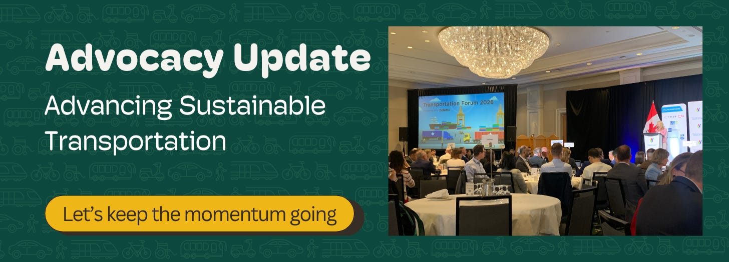 Advocacy Update Banner with photo from the Greater Vancouver Board of Trade Transportation Summit
