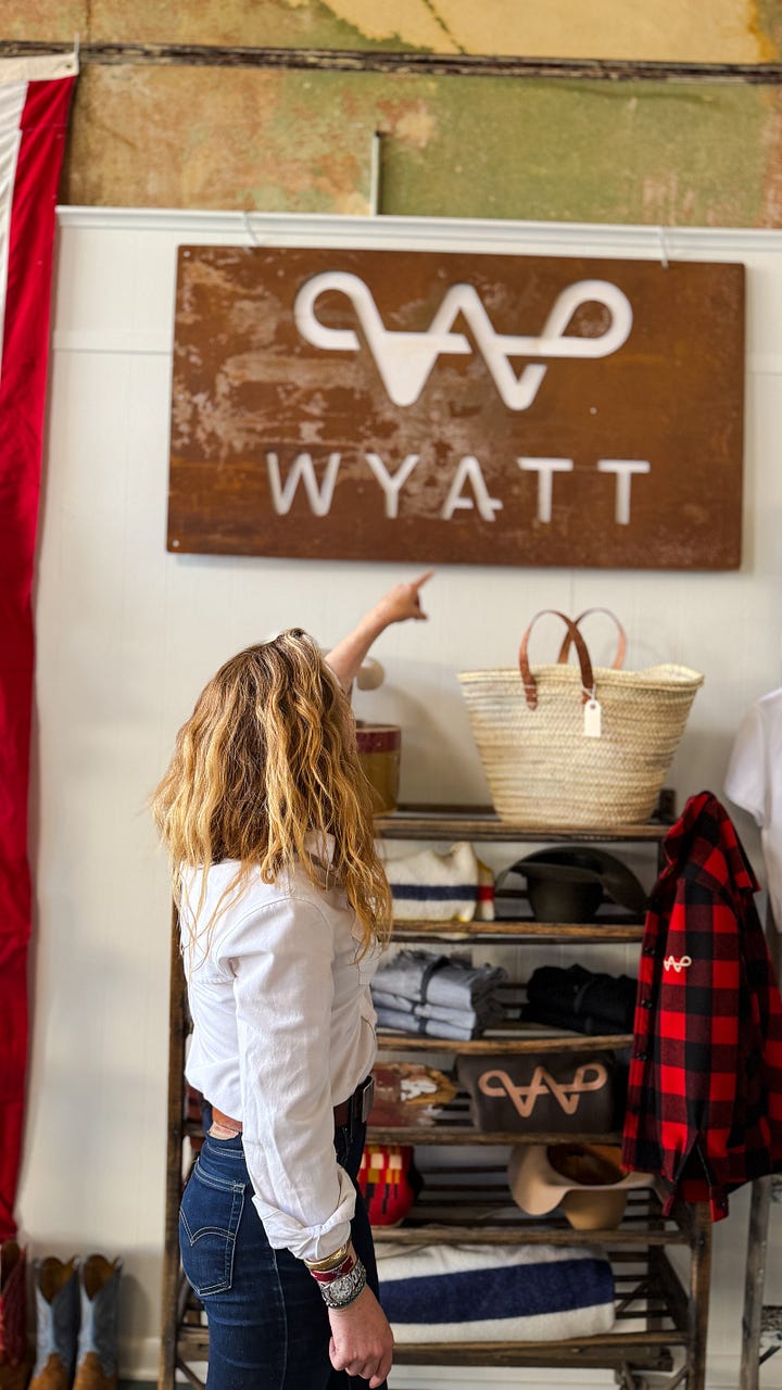 Another up and coming women's clothing brand:  Colleen Tuohy of WYATT OUTDOORS in her new retail location recently opened downtown (110 W Callender St, Livingston MT).