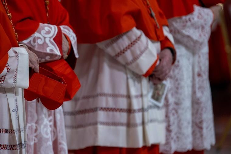 Cardinals attend the ordinary public consistory for the creation of new cardinals, Dec. 7, 2024.