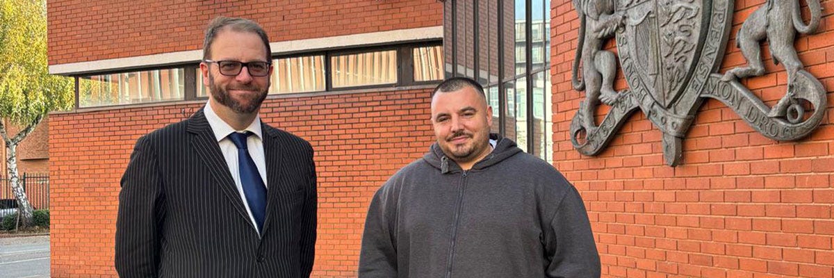 Lawyer Michael Phillips with Shaun O'Sullivan